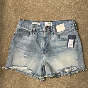 Universal Thread Blue Jean Shorts Distressed High-Waisted